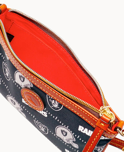 NFL Raiders Large Slim Wristlet