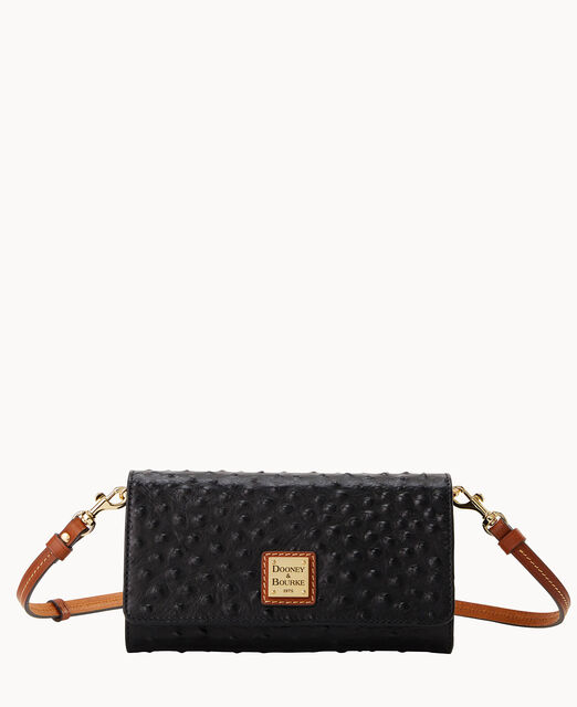 Ostrich Daphne Crossbody Wallet