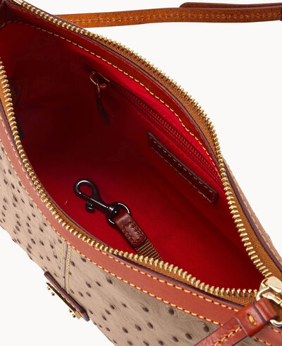 Ostrich Crossbody Pouch