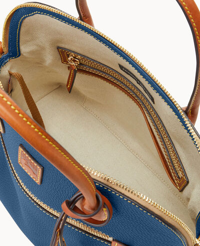 Pebble Grain Large Domed Satchel