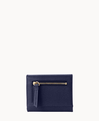 Saffiano Small Flap Credit Card Wallet