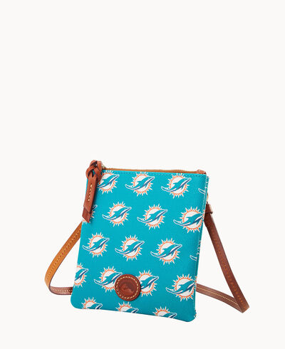 NFL Dolphins Small North South Top Zip Crossbody