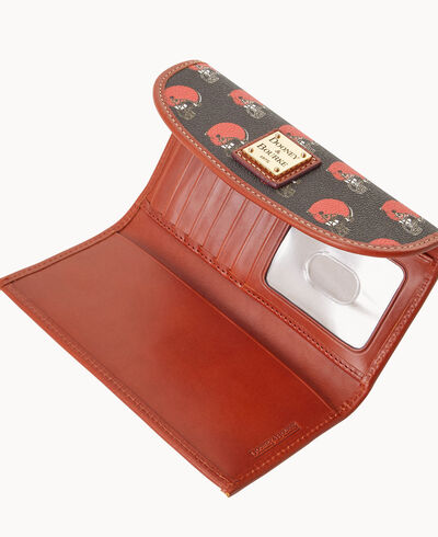 NFL Browns Continental Clutch