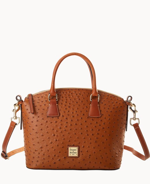 Ostrich Domed Satchel
