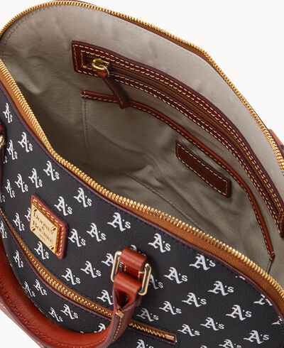 MLB Athletics Domed Zip Satchel