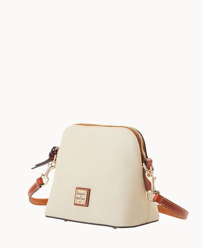Pebble Grain Domed Crossbody