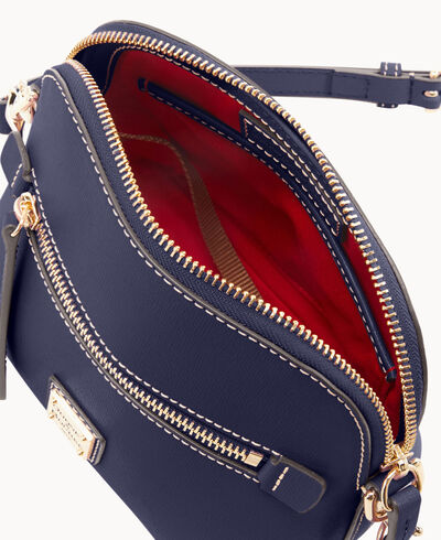 Saffiano Domed Crossbody