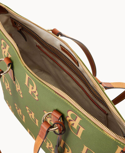 Monogram Wren Zip Tote