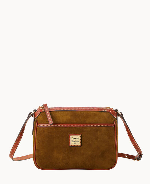 Suede East West Pocket Crossbody