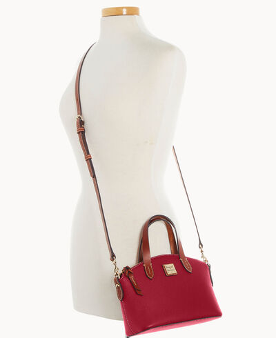 Pebble Grain Ruby Bag With Card Case