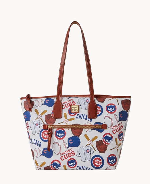 Dooney & Bourke Chicago Cubs Nylon Triple Zip Crossbody in Blue