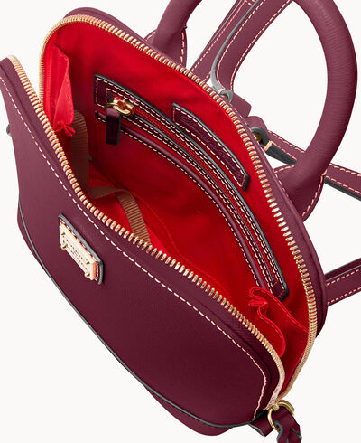 Saffiano Small Zip Pod Backpack