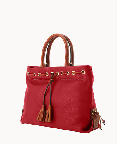 Pebble Grain Tassel Tote
