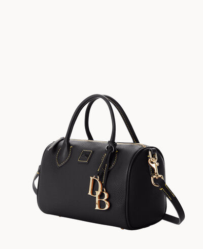 Pebble Grain Barrel Satchel