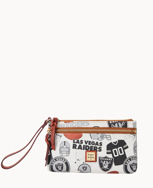 NFL Raiders Double Zip Wristlet