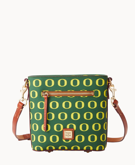 Dooney & Bourke Oregon Ducks Triple Zip Crossbody Bag