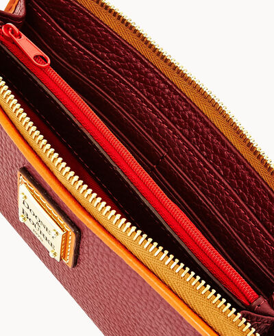 Pebble Grain Zip Clutch