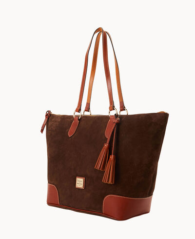 Suede Career Tote