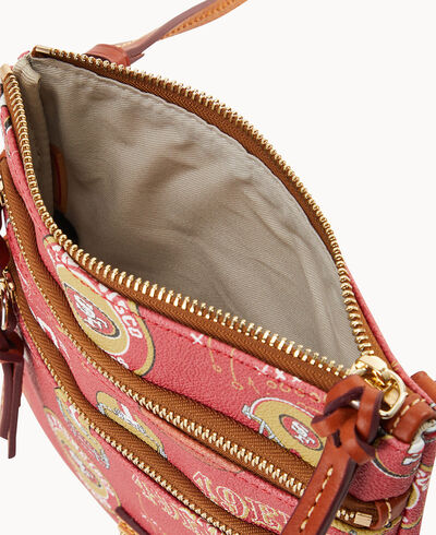 NFL 49ERS Triple Zip Crossbody