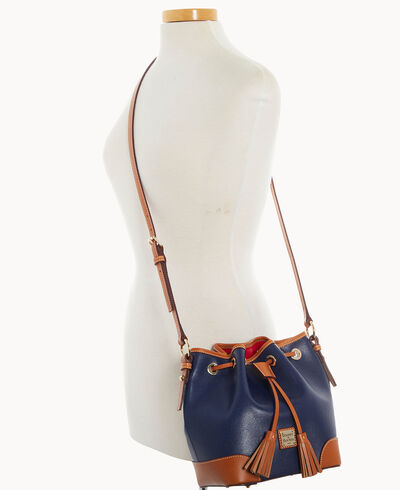 Saffiano Crossbody Drawstring