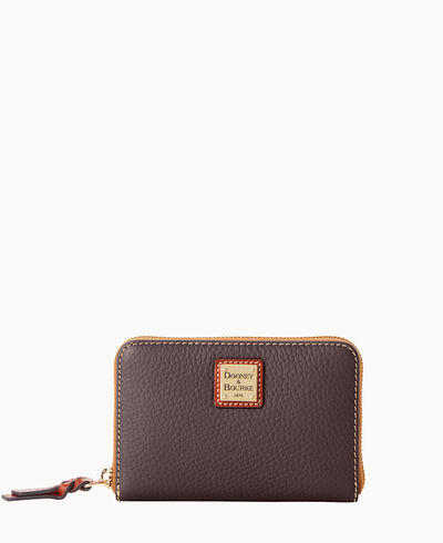 Pebble Grain Medium Zip Around Wallet