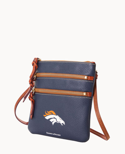 NFL Broncos Triple Zip Crossbody