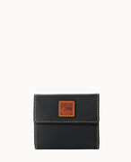 Pebble Grain Small Flap Credit Card Wallet