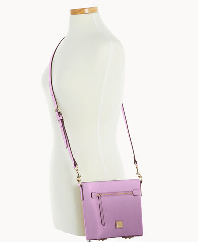 Saffiano Small Zip Crossbody