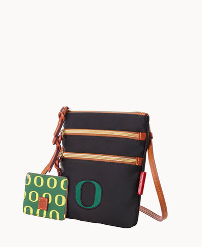 Collegiate University of Oregon North South Triple Zip w ID holder