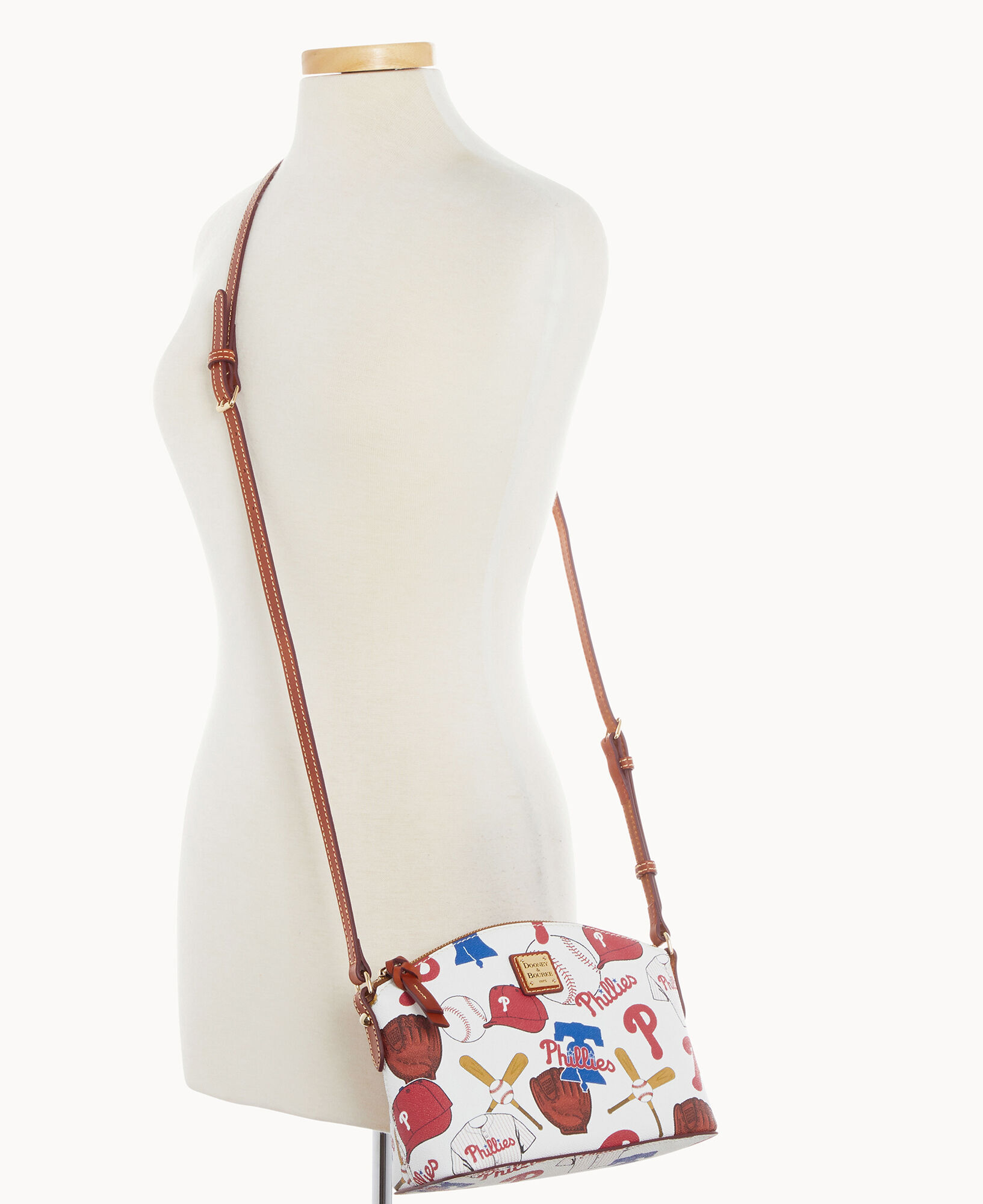 Dooney Bourke MLB Phillies Suki Crossbody Med Wristlet