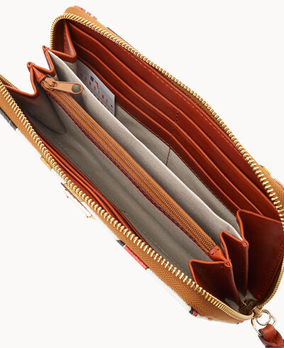 MLB Diamondbacks Large Zip Around Wristlet