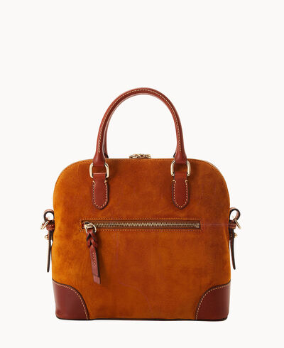Suede Domed Satchel