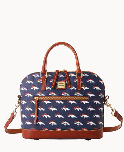 NFL Broncos Domed Zip Satchel