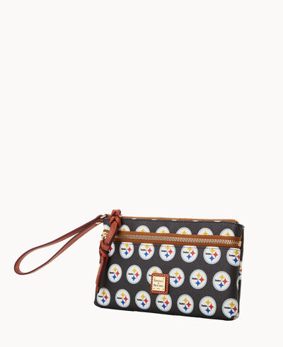 NFL Steelers Double Zip Wristlet