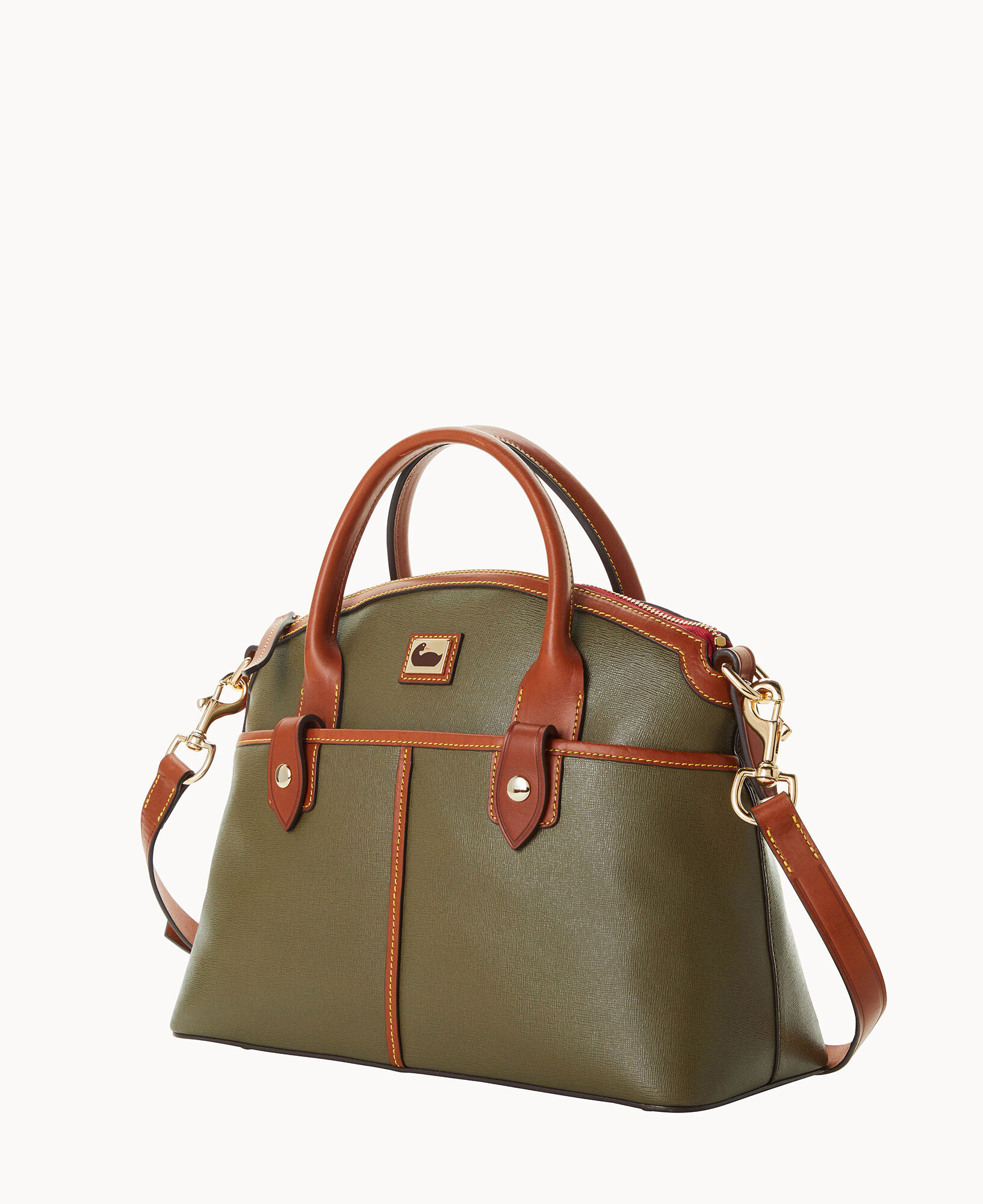 Dooney & bourke camden saffiano leather domed satchel 2025