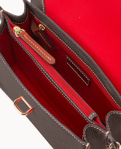 Pebble Grain Flap Crossbody