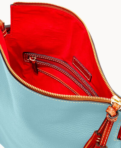 Pebble Grain Twist Strap Hobo