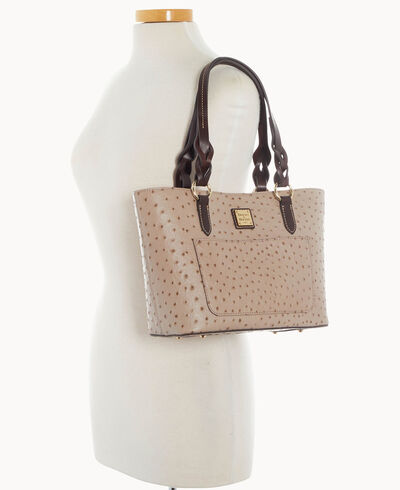 Ostrich Small Gretchen Tote