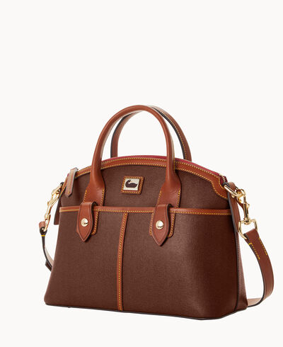 Camden Saffiano Domed Satchel