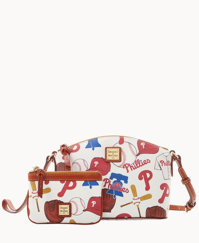 MLB Phillies Suki Crossbody Med Wristlet