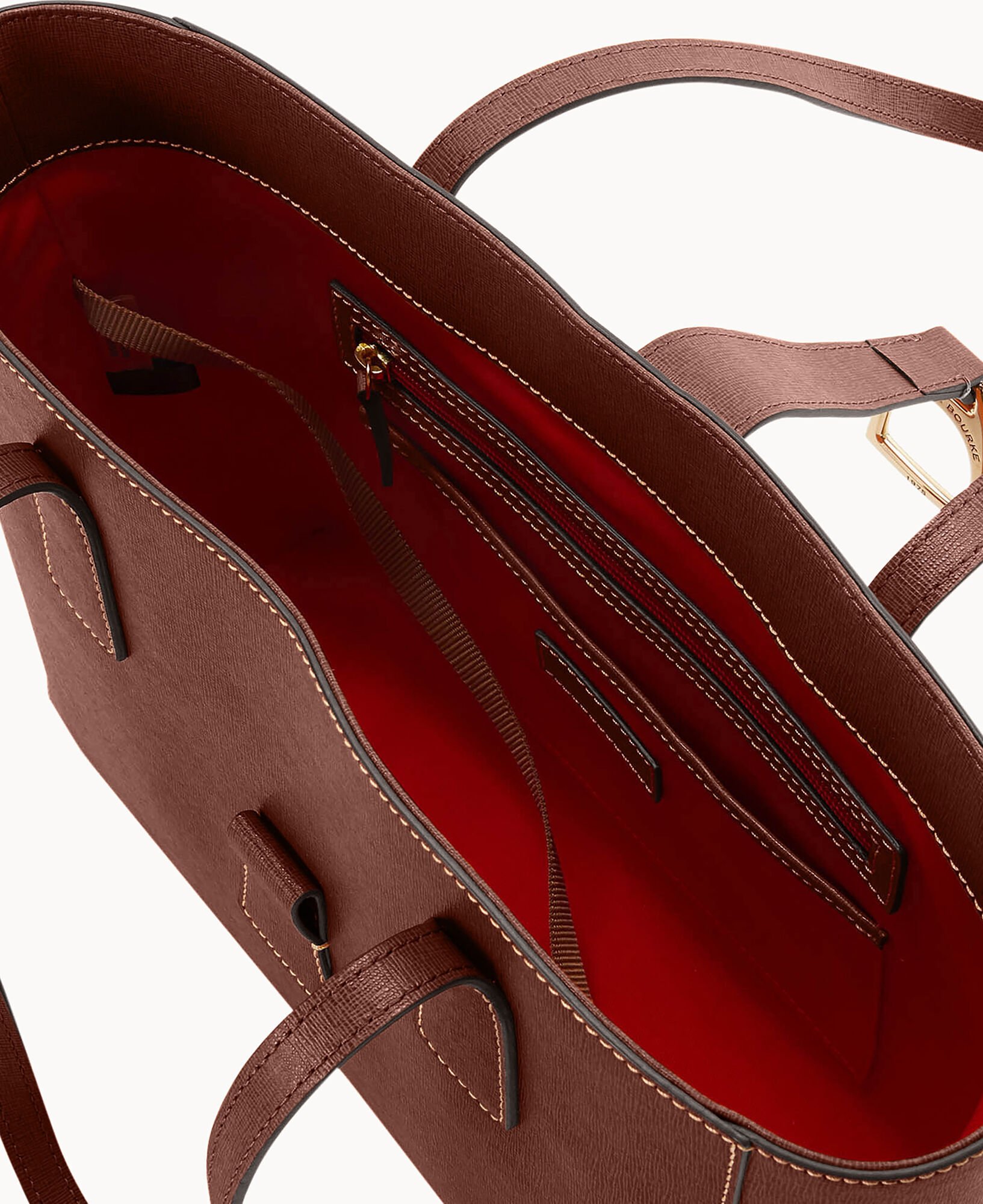 Dooney Bourke Saffiano Leather Small Drawstring Bag 