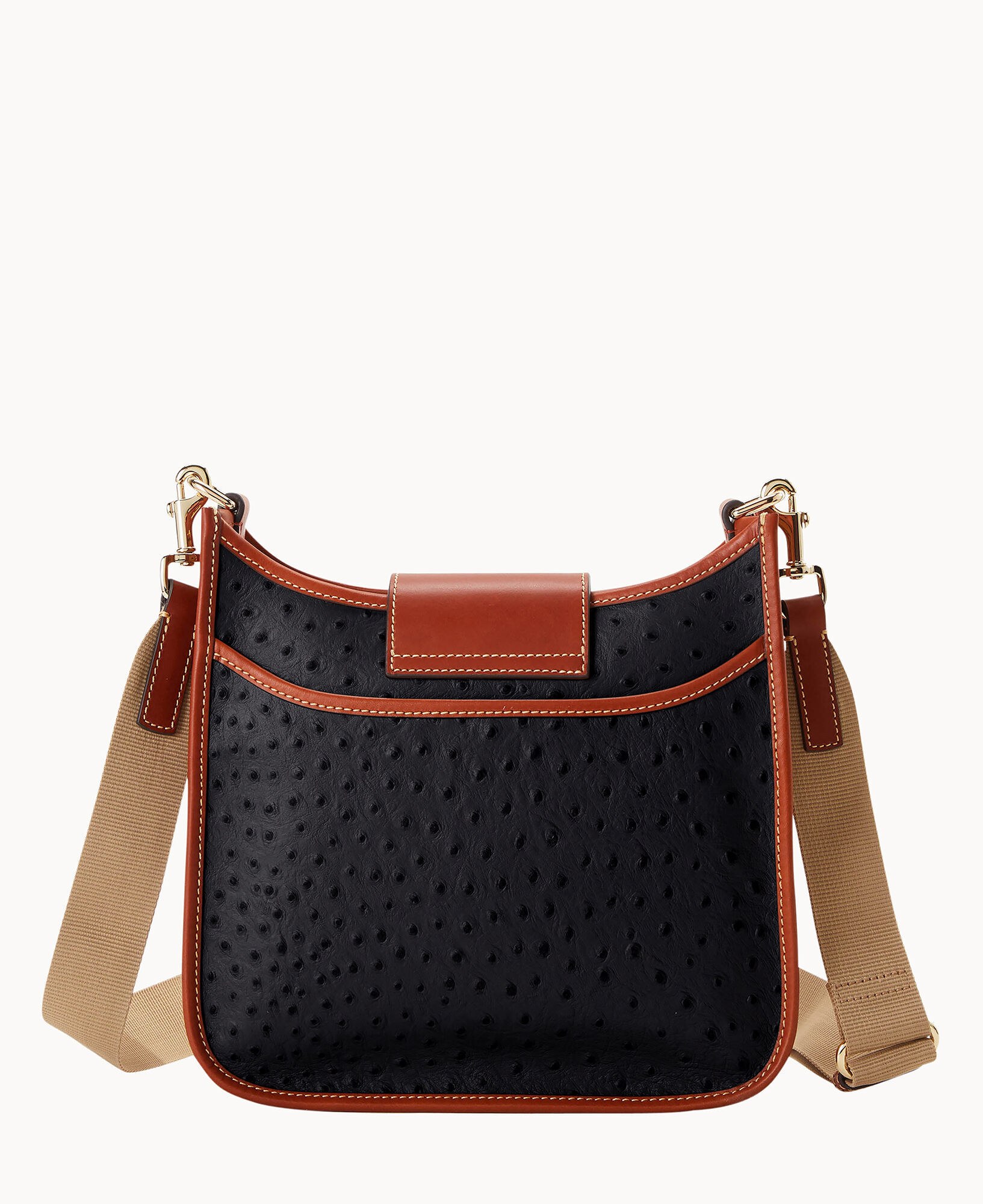 Dooney & Bourke Ostrich Turnlock Messenger 28