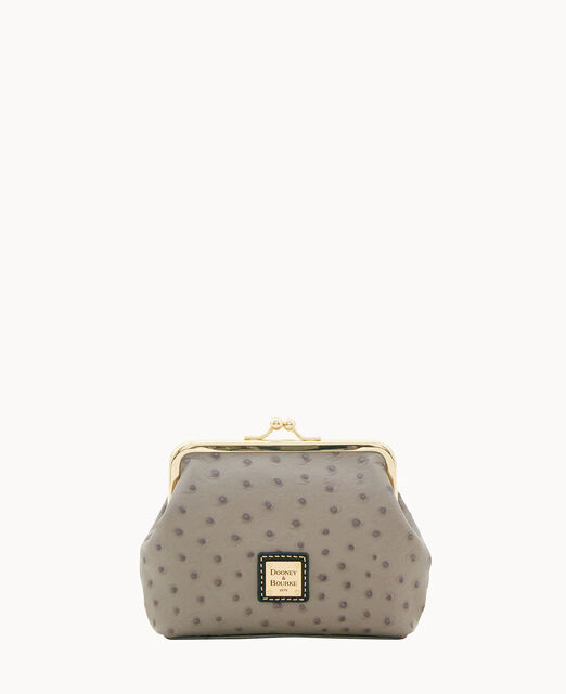 Ostrich Large Frame Purse