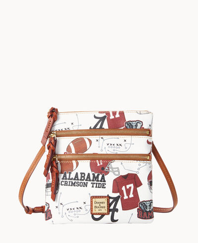 Collegiate University of Alabama N S Triple Zip Crossbody