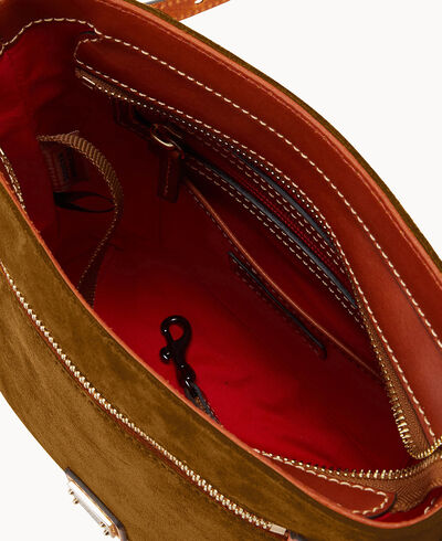 Suede Zip Crossbody