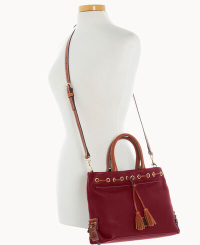 Pebble Grain Tassel Tote