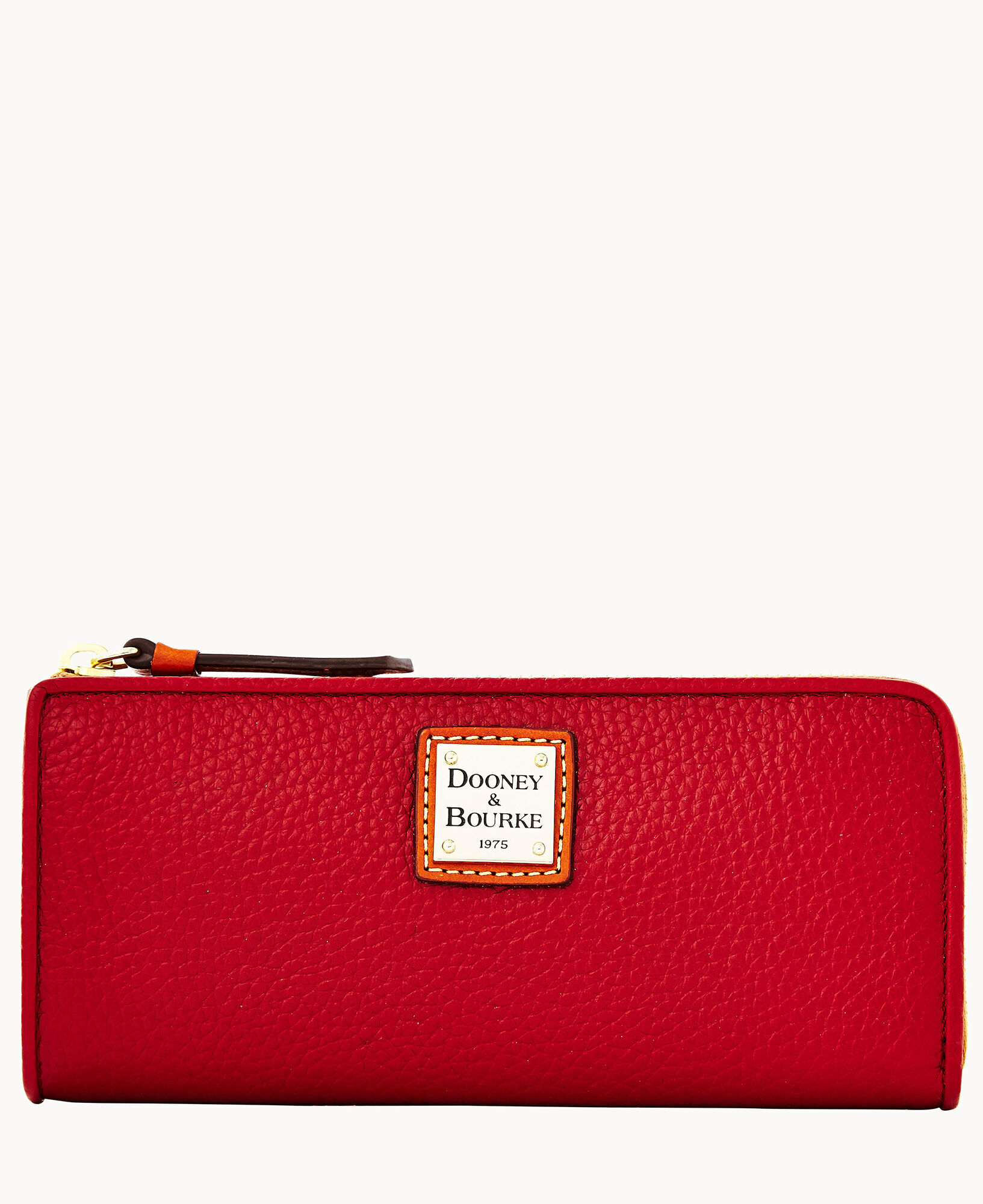 Pebble Grain Zip Clutch