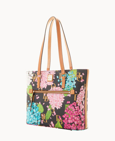 Hydrangea Monogram Shopper