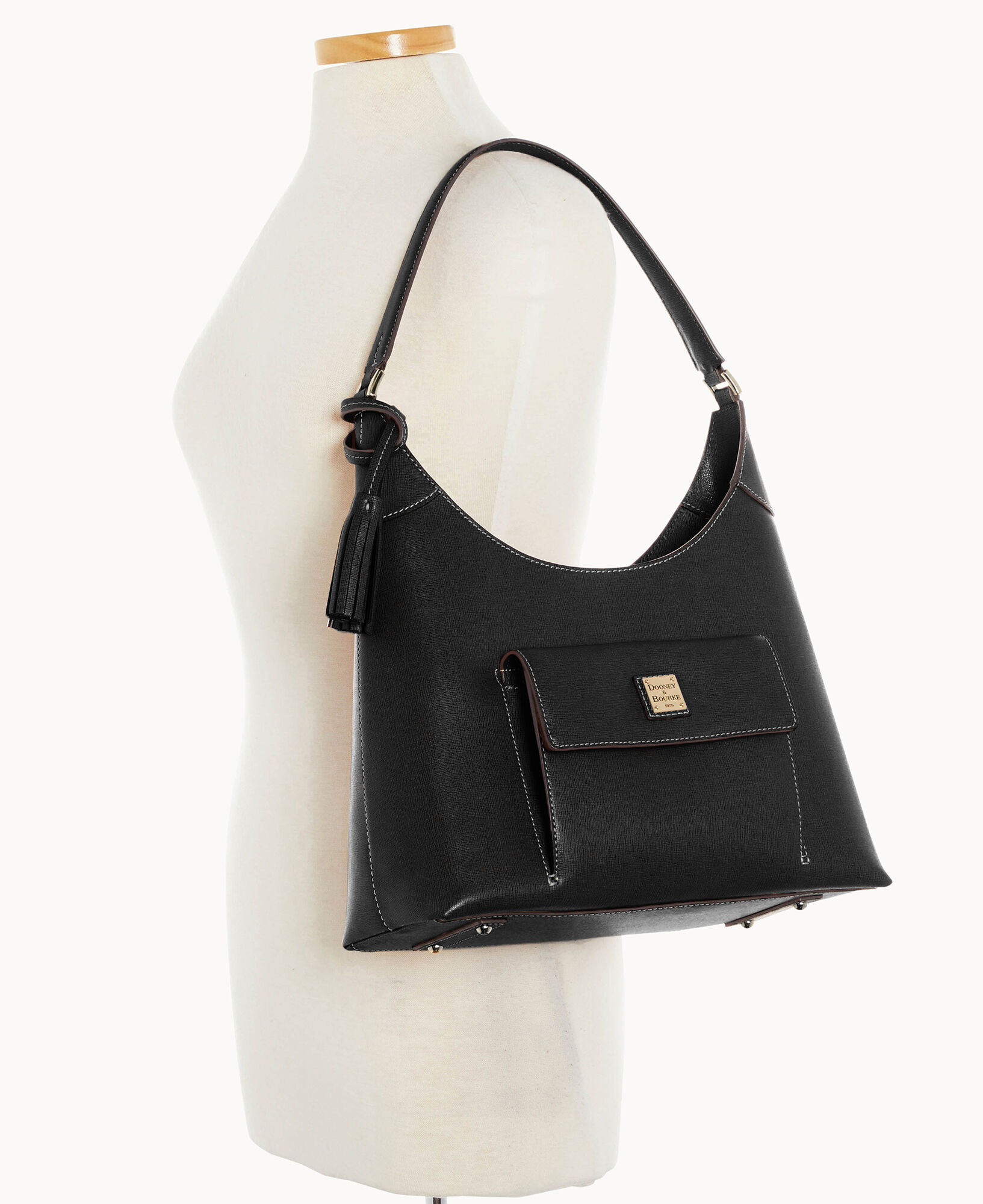 Dooney saffiano hobo deals