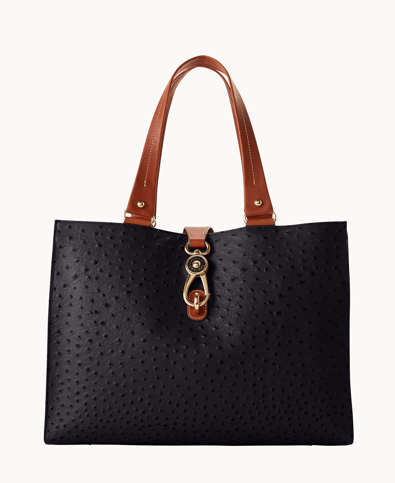 Dooney and bourke logo lock tote store